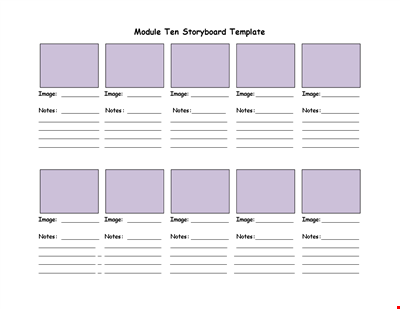 Story Board Template