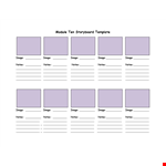 Story Board Template example document template
