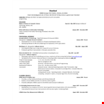 Resume For Internship example document template