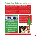 Merry Christmas Letter Template - Create Personalized Christmas Letters example document template