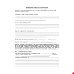 Employee Safety Suggestion Form example document template