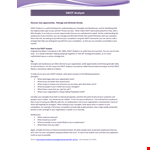 Marketing Swot Analysis Example example document template