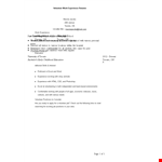 Volunteer Work Experience Resume | Excel in Volunteer Work | Gain Valuable Experience example document template
