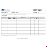 Equipment Rental Tracking Template example document template