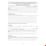 Independent Contractor Agreement for Editor: Specified Checking Services example document template