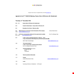 Factory Visit Agenda example document template