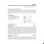 Financial Office Manager Resume example document template