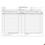 Log Your Daily Driving Hours | Student, Phone, Instructor example document template
