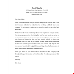 Recognition Letter for Your Company - Get Acknowledged | Ernie example document template 