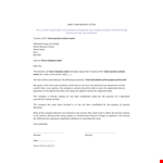 Loan Request Letter Template example document template