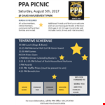 Picnic Flyer Template - Create Memorable Picnic Flyers with Members, Guard, and Command example document template