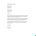 Union Membership Resignation Letter example document template