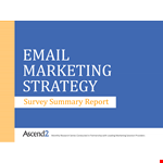 Email Marketing Strategy Survey Report | Optimizing Marketing, Research, & Strategy example document template