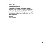 Expertly Crafted Letter of Explanation - April 2021 | Not Too Long example document template