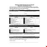 Employee Health Payroll Deduction Form example document template