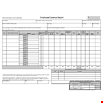 Expense Report Template - Manage Travel Expenses, Total, State, Departure & Arrival example document template