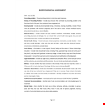 Biopsychosocial Assessment example document template
