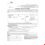 Independent Contractor Agreement for Schools - Contractor Number and District example document template