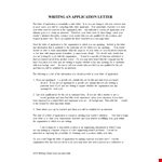 Application Letter for College Graduate - Sales, Engineering Position | Land the Interview example document template