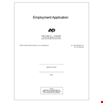 Employment Application Template, Phone, Province | Simplify Your Hiring Process example document template