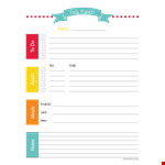 Get Organized with Our Daily Planner Template – Download Now! example document template