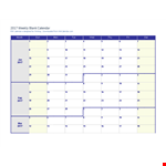 Printable Monthly Calendar Template example document template