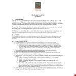 Marketing Consultant Agreement Template for Downtown - PDF Format example document template