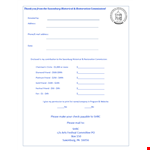 Printable Fundraiser | Commission Friend Restoration Saxonburg Historical example document template