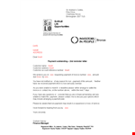 Second Payment Reminder Email Sample example document template