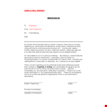 First And Final Warning Letter Template example document template