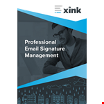 Professional Business Email Signature Management example document template