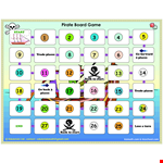 Pirate Game Board Template - Explore Space as a Player, Pirate, and Visit Exciting Places example document template 