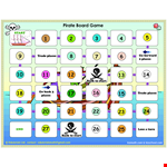 Pirate Game Board Template - Explore Space as a Player, Pirate, and Visit Exciting Places example document template