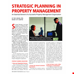 Strategic Property Management Plan example document template