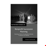 Effective Nonprofit Succession Planning Template for Executives in the Nonprofit Sector example document template