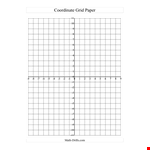Printable Coordinate Grid Paper example document template