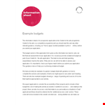 Income And Expenditure Budget Template example document template