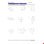 Pythagorean Theorem Length and Distance example document template