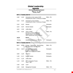 Sample Global Leadership - Empowering Participants to Make Informed Decisions (April) example document template