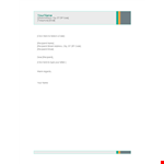 Professional Letterhead Template - Click to Select Recipient example document template