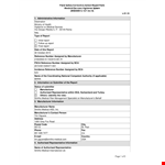 Field Version Corrective Action example document template
