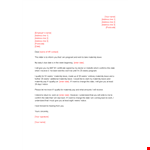 Maternity Leave Application Letter example document template