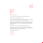 Maternity Leave Application Letter example document template 