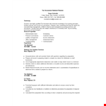Tax Accountant Assistant Resume example document template
