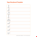 Yoga Storyboard Template example document template 