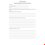 Grade Book example document template
