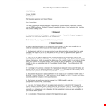 Employment Separation Agreement Template for Company example document template 