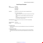 Grant Proposal Template - Write a Winning Project Proposal | Confratute Enrichment example document template