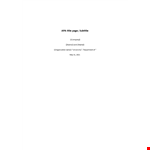 APA Title Page example document template