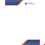 Professional Letterhead Template - Customize and Download Now example document template